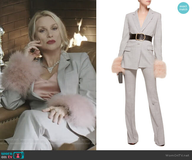 Adeam Boot Leg Pant worn by Alexis Carrington (Elaine Hendrix) on Dynasty
