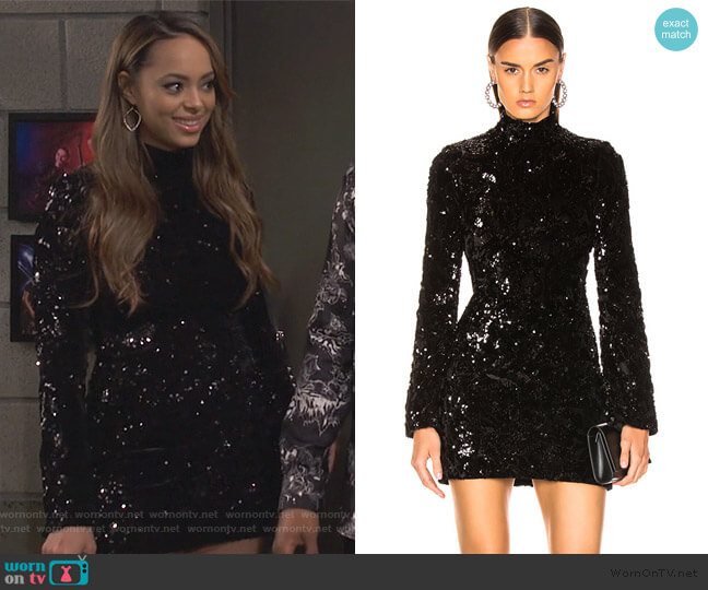 Alexis Rhapsody Dress worn by Claire (Amber Stevens West) on Happy Together