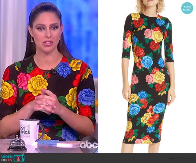 Alice + Olivia Delora Dress worn by Abby Huntsman on The View