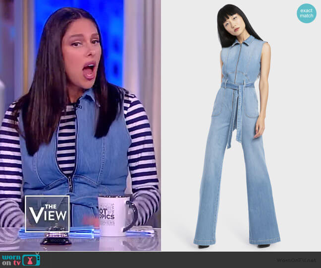 Alice + Olivia Gorgeous Sexy 70's Jumpsuit worn by Abby Huntsman on The View