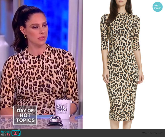 Alice + Olivia Delora Dress worn by Abby Huntsman on The View