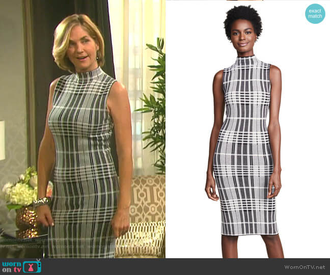 Alice + Olivia Hana Dress worn by Eve Donovan (Kassie DePaiva) on Days of our Lives