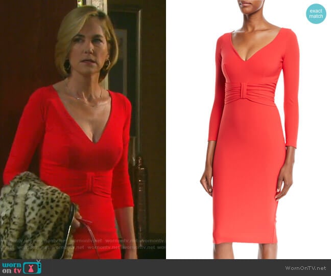 Chiara Boni La Petite Robe Claudetta Dress worn by Eve Donovan (Kassie DePaiva) on Days of our Lives