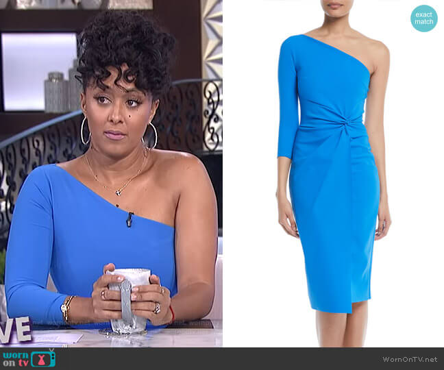 Chiara Boni La Petite Robe Tristin Dress worn by Tamera Mowry on The Real