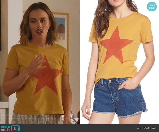 Day by Daydreamer Star Graphic Tee worn by Angie (Leighton Meester) on Single Parents