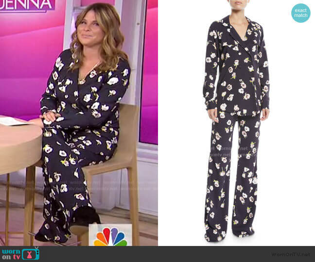 Lela Rose Maggie Pants worn by Jenna Bush Hager on Today