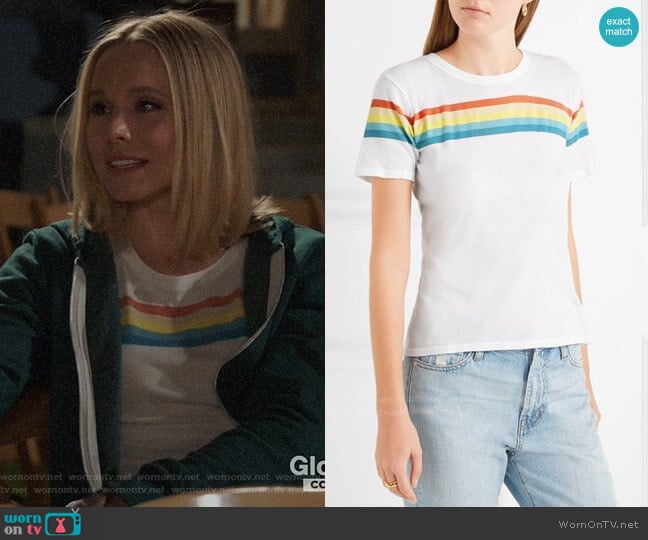 Elizabeth and James Lakota Rainbow Tee worn by Eleanor Shellstrop (Kristen Bell) on The Good Place