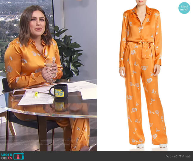 Equipment Evonne Pants worn by Carissa Loethen Culiner on E! News