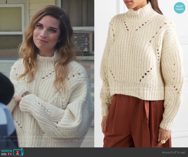Isabel Marant Farren Sweater worn by Alexis Rose (Annie Murphy) on Schitts Creek