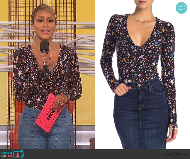 Free People Girls Like Us Bodysuit worn by Eve on The Talk