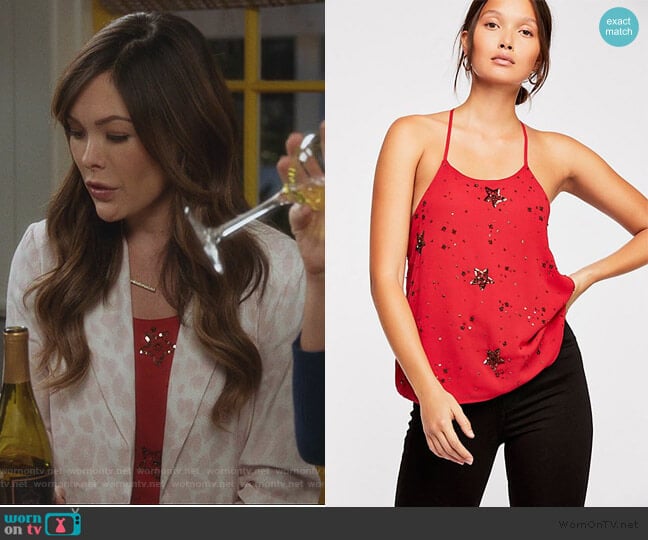 Free People Star Embellished Cami