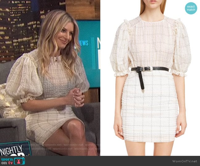 Isabel Marant Adelaide Dress worn by Morgan Stewart on E! News