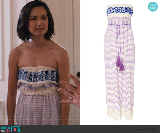 Jaline Irina Strapless Dress worn by Marianne (Jae Suh Park) on Friends from College