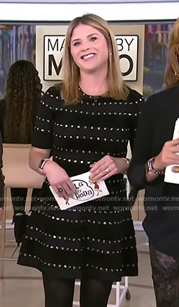 Jenna’s black grommet dress on Today