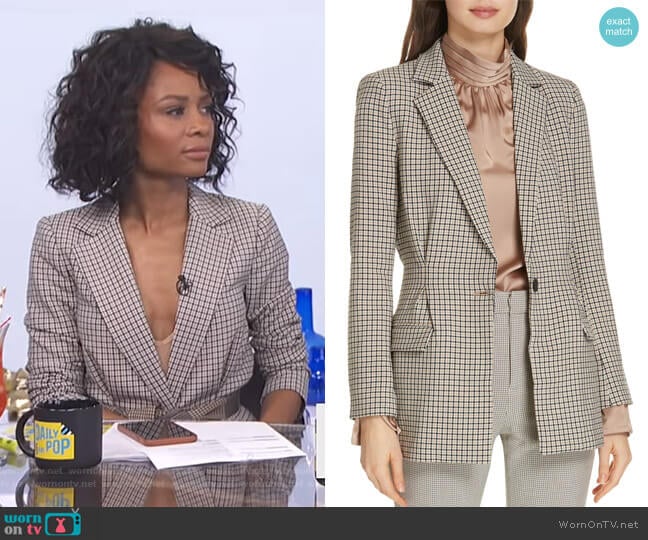 Joie Martia C Blazer worn by Zuri Hall on E! News