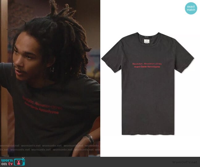 Ksubi Thought Stop Tee worn by Luka Hall (Luka Sabbat) on Grown-ish