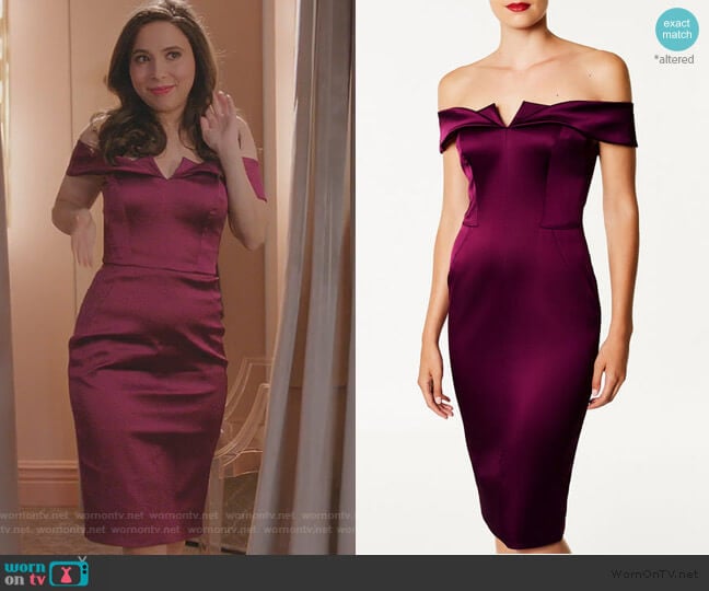 Karen Millen Satin Bodycon Dress