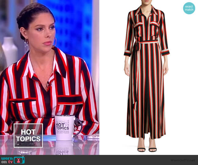L'Agence Cameron Long Shirtdress worn by Abby Huntsman on The View