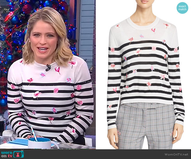 Marella Rita Sweater worn by Sara Haines on Good Morning America