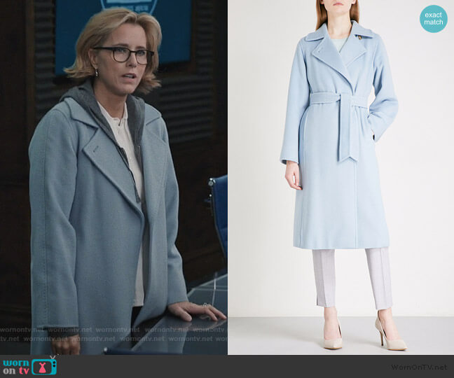 Max Mara Soldato Coat worn by Elizabeth McCord (Téa Leoni) on Madam Secretary