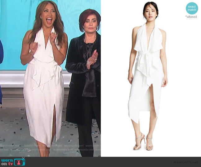 Misha Collection Lorena Dress worn by Carrie Inaba on The Talk