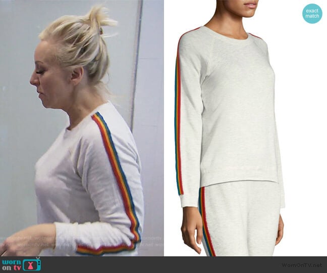 Monrow Vintage Rainbow Sweatshirt worn by Margaret Josephs on The Real Housewives of New Jersey