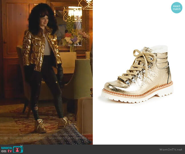 Montelliana Margherita Hiker Boots worn by Kirby Anders (Maddison Brown) on Dynasty