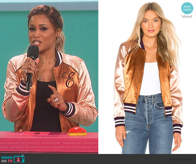 Mother The Letterman Zip Jacket worn by Eve on The Talk