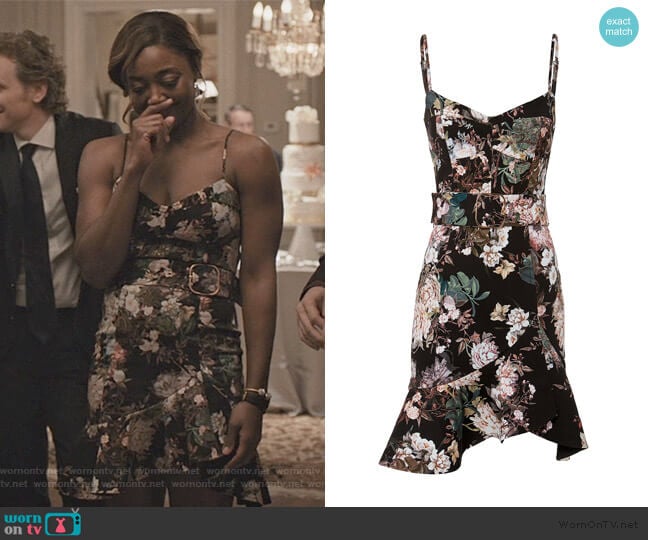 Nicholas Arielle Belted Dress worn by Daisy Grant (Patina Miller) on Madam Secretary