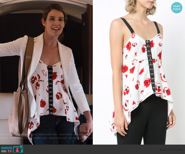 Proenza Schouler Printed Camisole worn by Lisa Turner (Cobie Smulders) on Friends from College