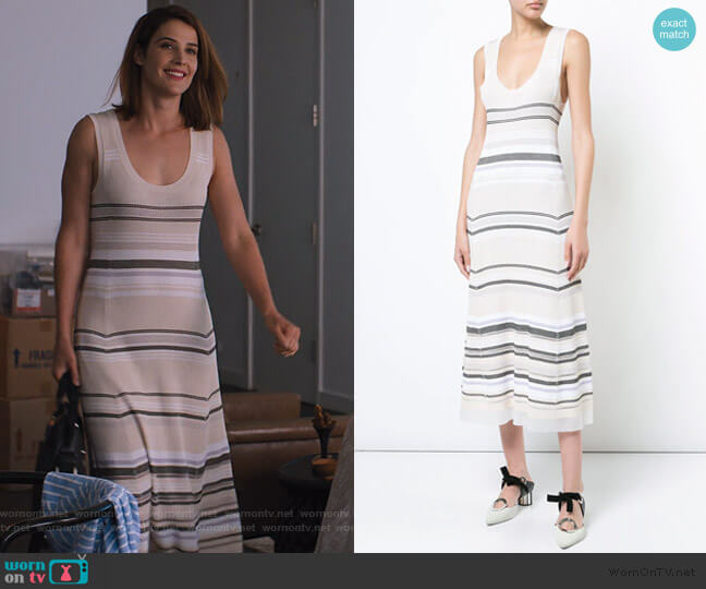 Proenza Schouler Sleeveless Knit Dress worn by Lisa Turner (Cobie Smulders) on Friends from College