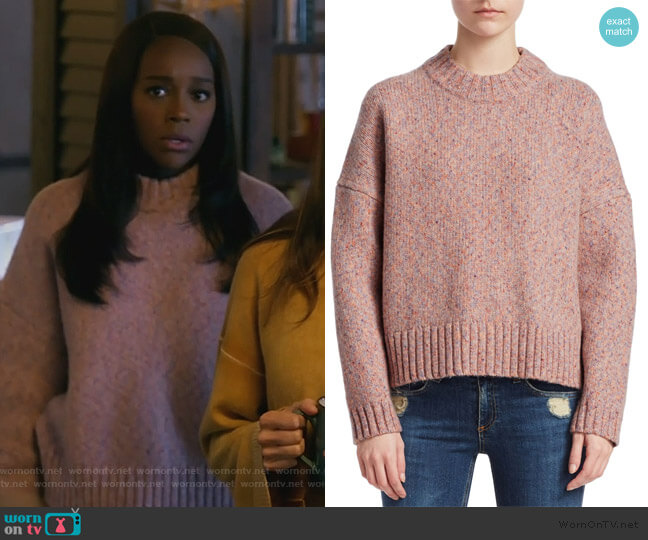 Rag & Bone Erika Wool Pullover worn by Michaela Pratt (Aja Naomi King) on How to Get Away with Murder