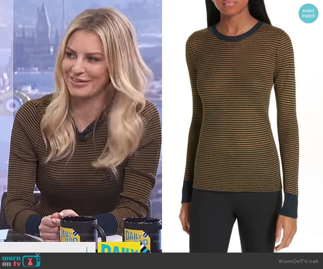 Rag & Bone Raina Sweater worn by Morgan Stewart on E! News