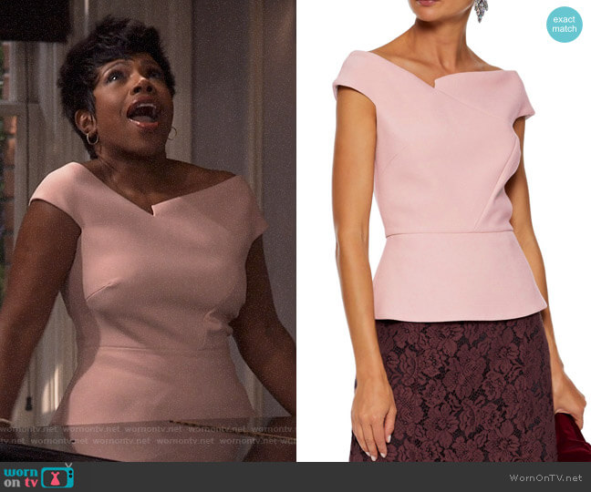 Roland Mouret Elmswell Top worn by Rose (Sheryl Lee Ralph) on Fam