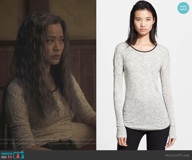 Rag & Bone Spine Tee worn by Clarice Fong (Jamie Chung) on The Gifted
