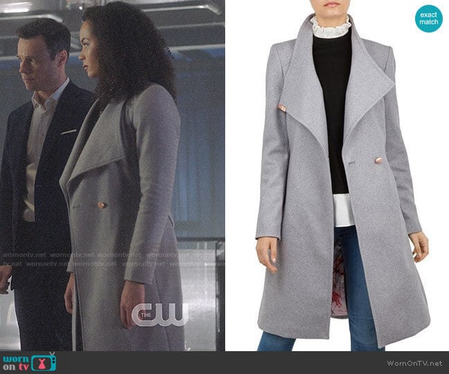 Ted Baker Sandra Coat worn by Macy Vaughn (Madeleine Mantock) on Charmed