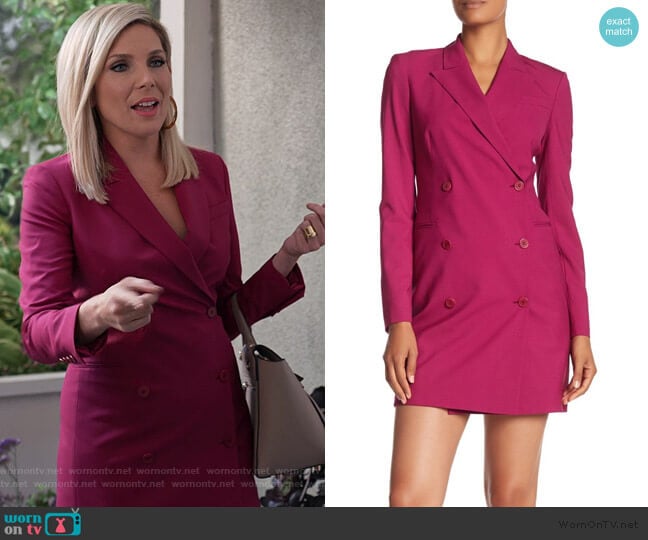 Theory Wool Blend Blazer Styled Dress worn by Brianna (June Raphael) on Grace and Frankie