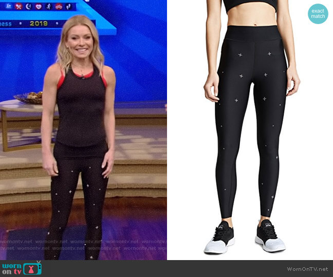 Ultracor Ultra High Fit Starlight Swarovski Leggings worn by Kelly Ripa on Live with Kelly and Mark