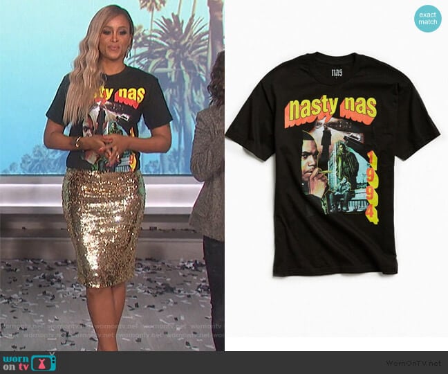 Urban Outfitters Nasty Nas Tee worn by Eve on The Talk