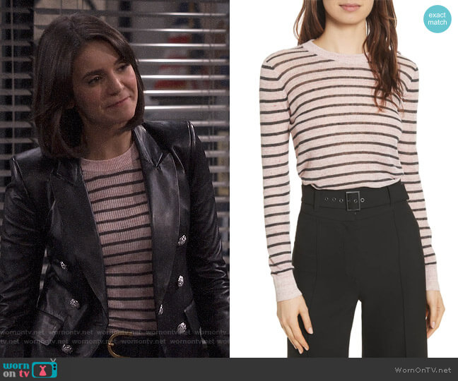 Veronica Beard Dean Sweater worn by Clem (Nina Dobrev) on Fam