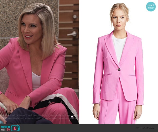 Veronica Beard Simone Dickey Jacket worn by Brianna (June Raphael) on Grace and Frankie