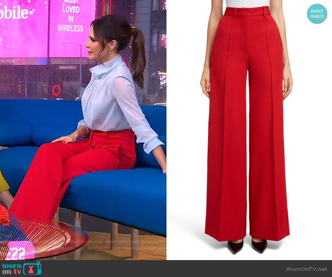 Victoria Beckham High Waist Wool Pants