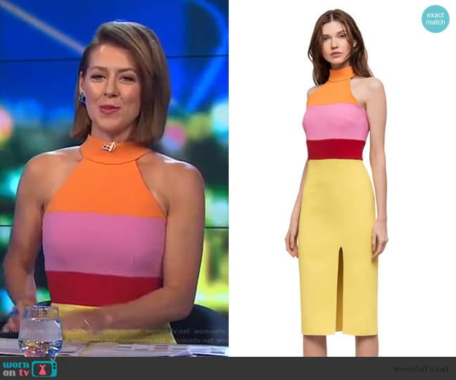 Yeojin Bae Addison Dress worn by Gorgi Coghlan on The Project