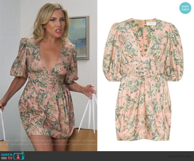 Zimmermann Tempest floral silk dress