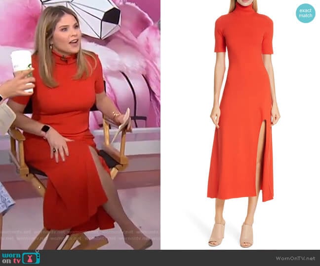 A.L.C. Caplan Midi Dress worn by Jenna Bush Hager on Today