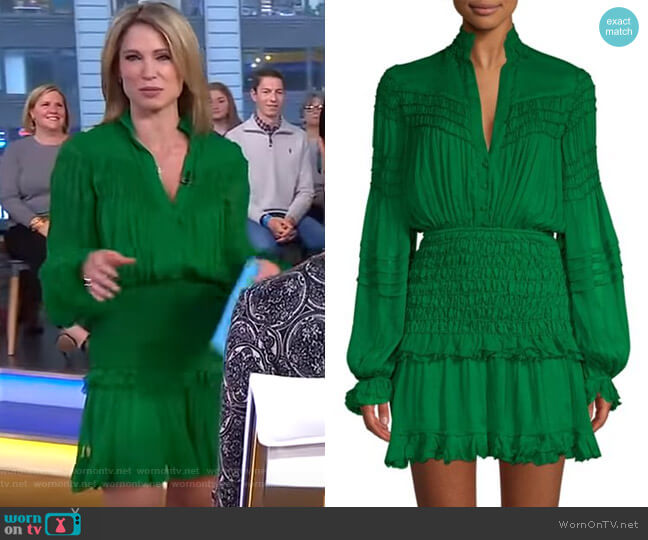 Alexis Shaina Mini Dress worn by Amy Robach on Good Morning America