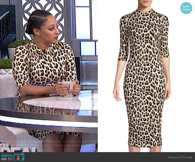 Alice + Olivia Delora Dress worn by Tamera Mowry on The Real