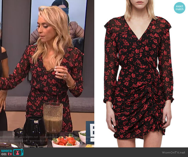 All Saints Harlow Eira Print Dress worn by Giuliana Rancic on E! News