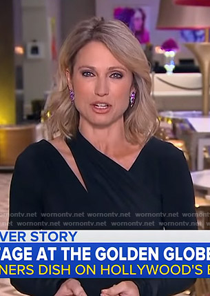 Amy’s black cutout dress on Good Morning America