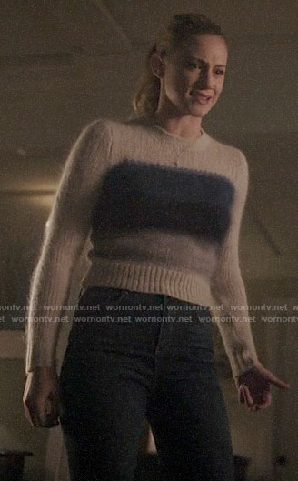 Betty’s blue ombre striped sweater on Riverdale